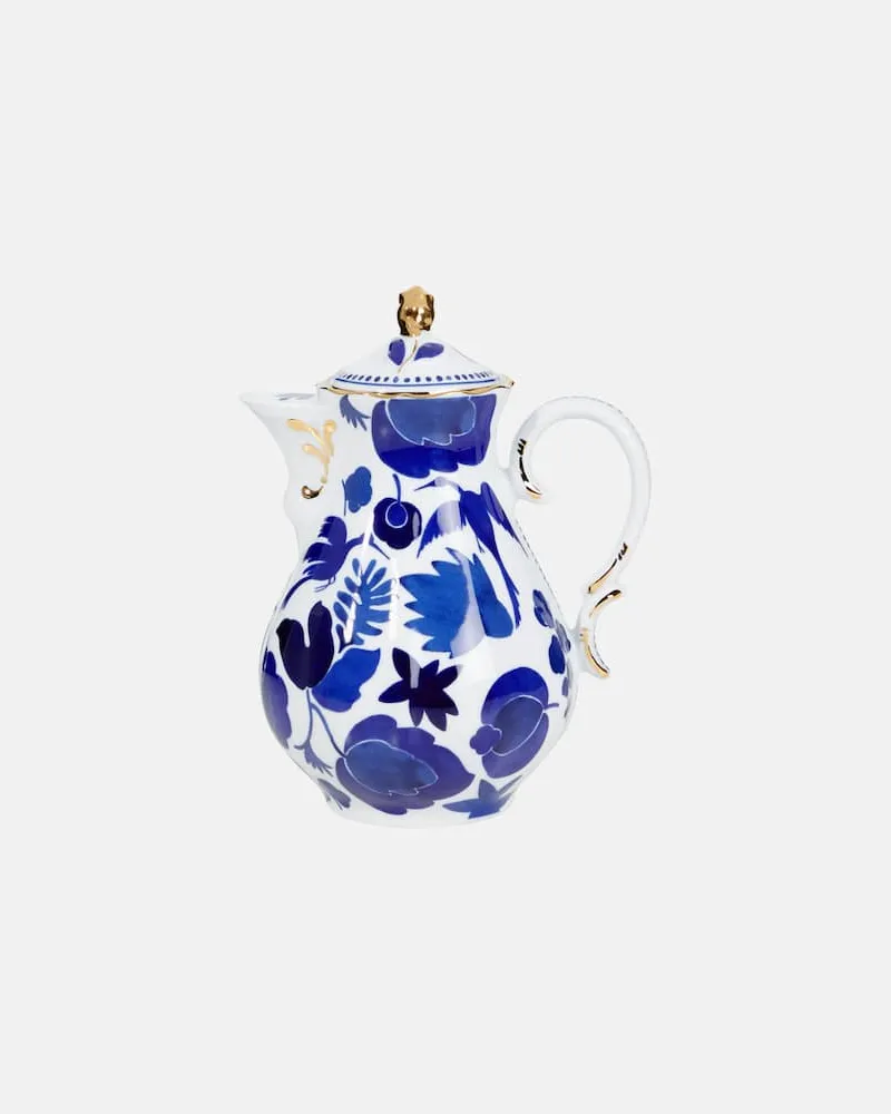 La DoubleJ Teekanne Mama Wilrdbird Blu Blau