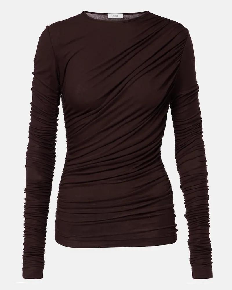 AGOLDE Top Tania Twist Braun