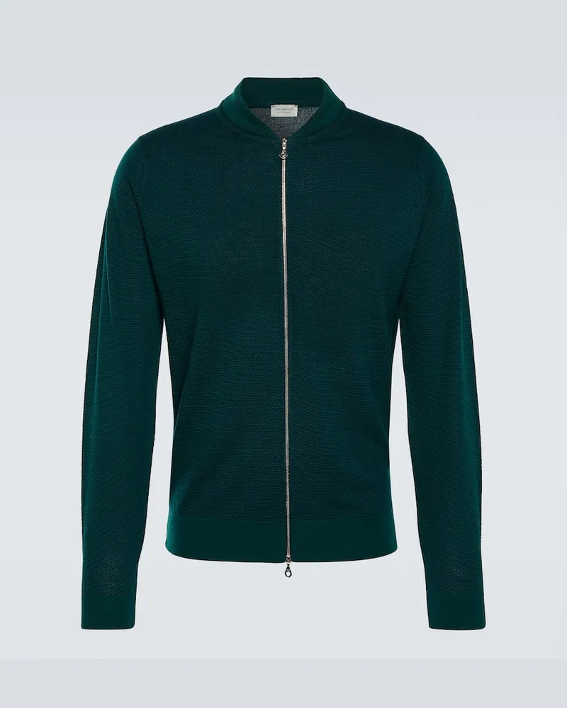 John Smedley Jacke 16.Singular aus Wolle Grün