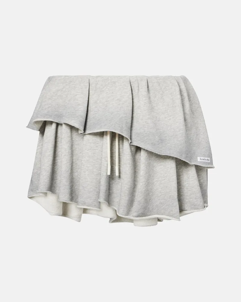 Acne Studios Minirock aus Baumwolle Grau