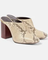 Chloé Chloe Mules Ambre aus Leder Grau