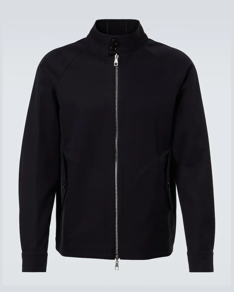 Dunhill Wendbare Jacke aus Baumwolle Blau