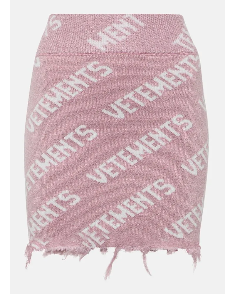 VETEMENTS Minirock Monogram Pink