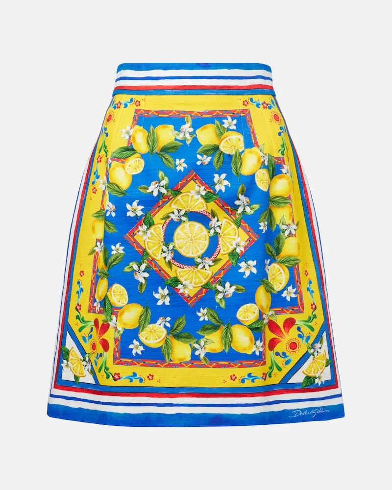 Dolce & Gabbana Bedruckter Minirock Multicolor