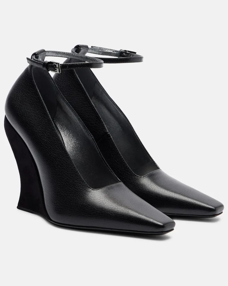 Alaïa Alaïa Wedges 110 aus Leder Schwarz