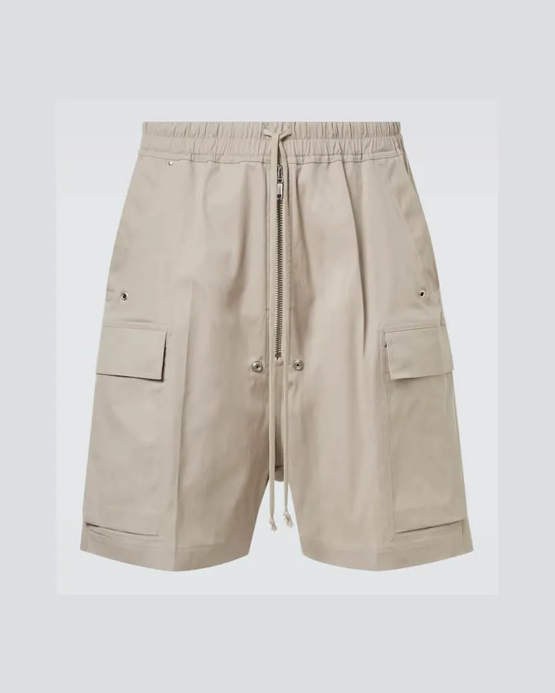 Rick Owens Shorts Cargobela aus einem Baumwollgemisch Beige