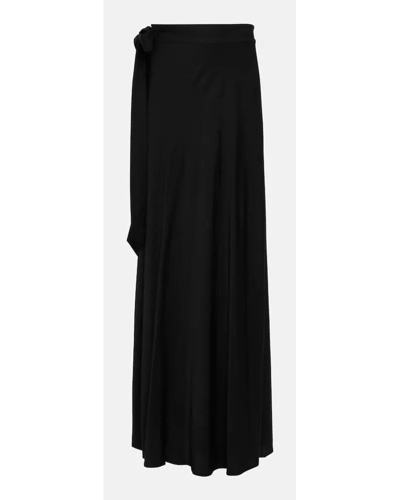 Diane von Furstenberg Maxirock Krisa aus Satin Schwarz