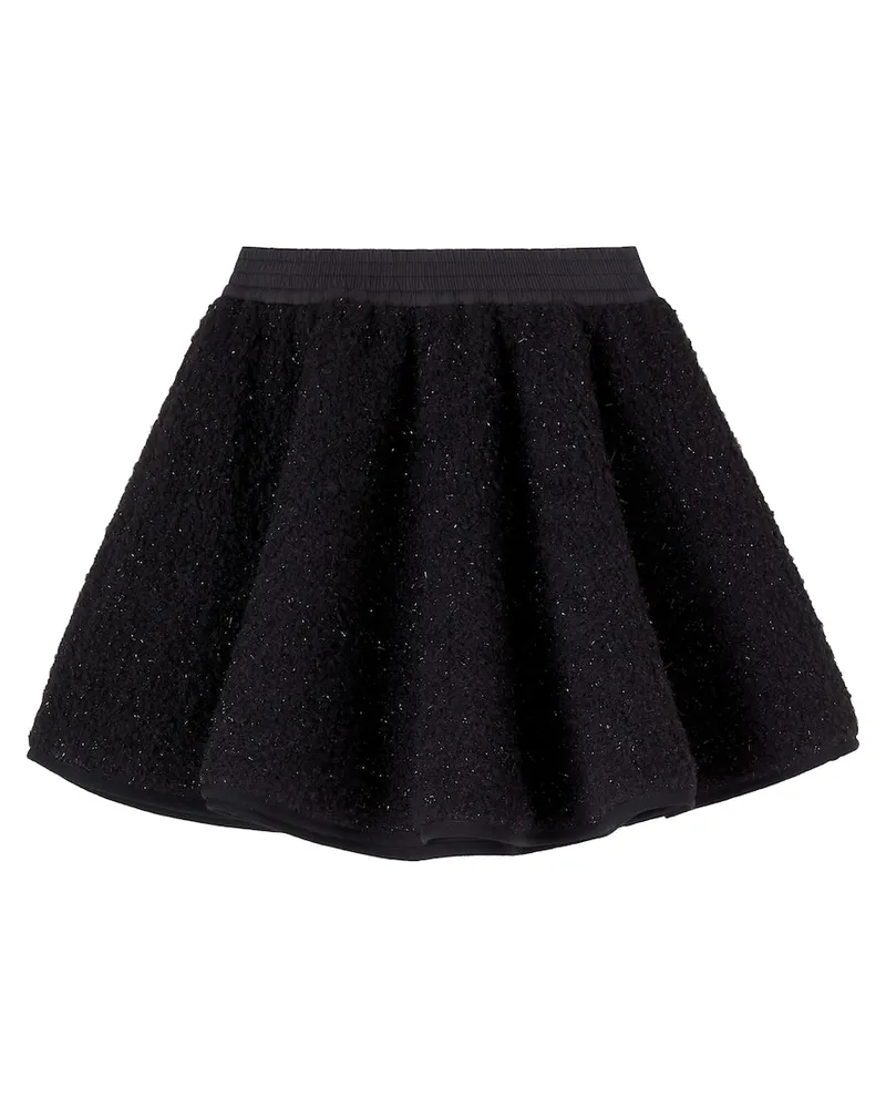 Moncler Rock aus Bouclé Schwarz