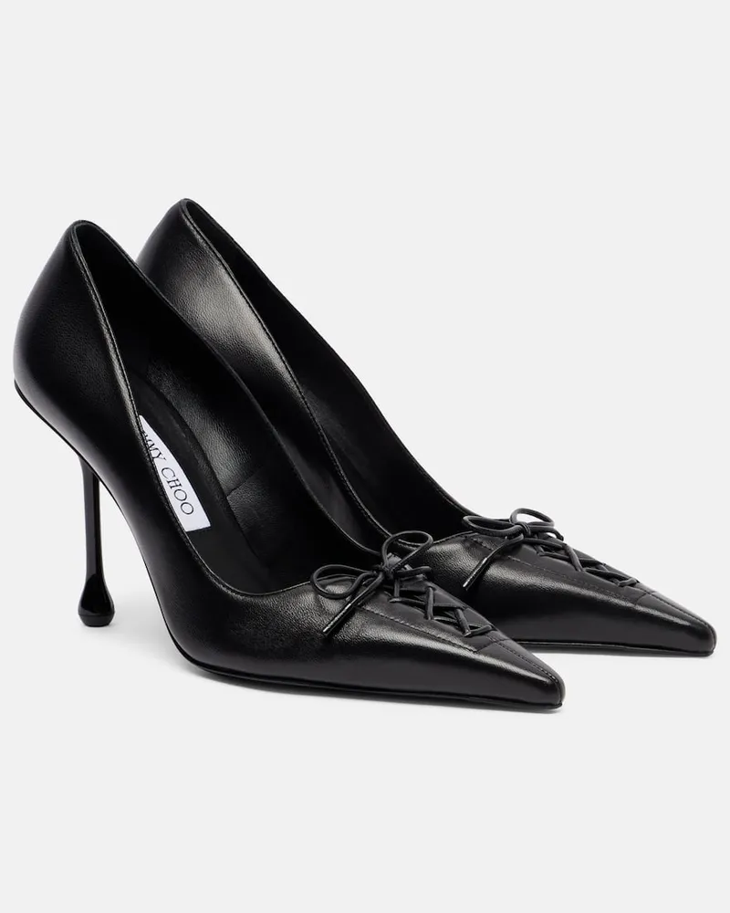 Jimmy Choo Pumps Scarlett 95 aus Leder Schwarz