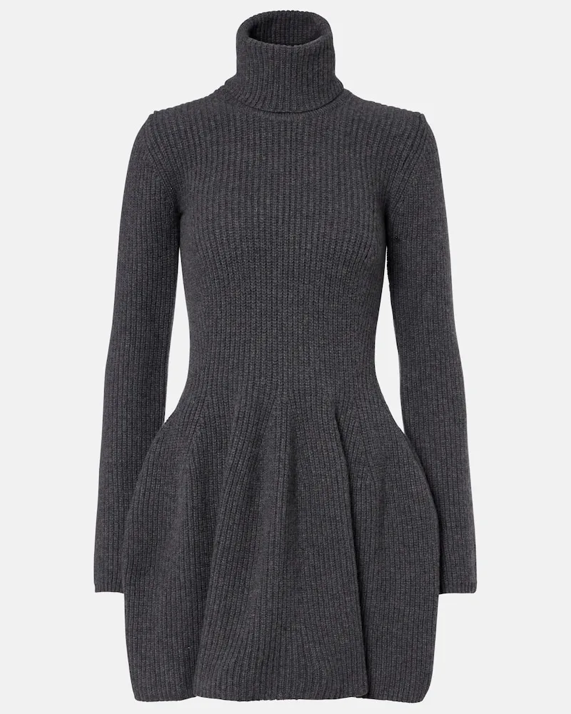 Magda Butrym Minikleid aus Kaschmir Grau