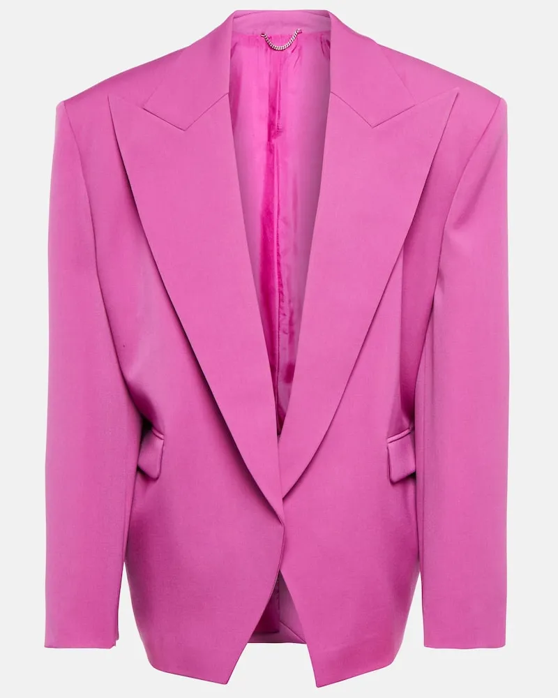 Magda Butrym Oversize-Blazer aus Wolle Rosa