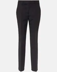 Gabriela Hearst Gerade High-Rise-Hose Francisco aus Wolle Schwarz