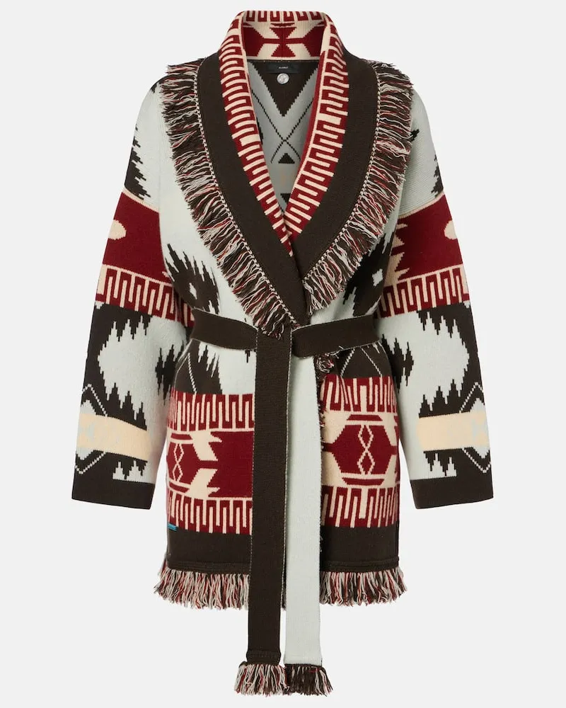 Alanui Cardigan Icon Jacquard aus Kaschmir Multicolor