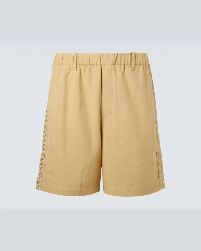 COMMAS Bestickte Shorts Beige