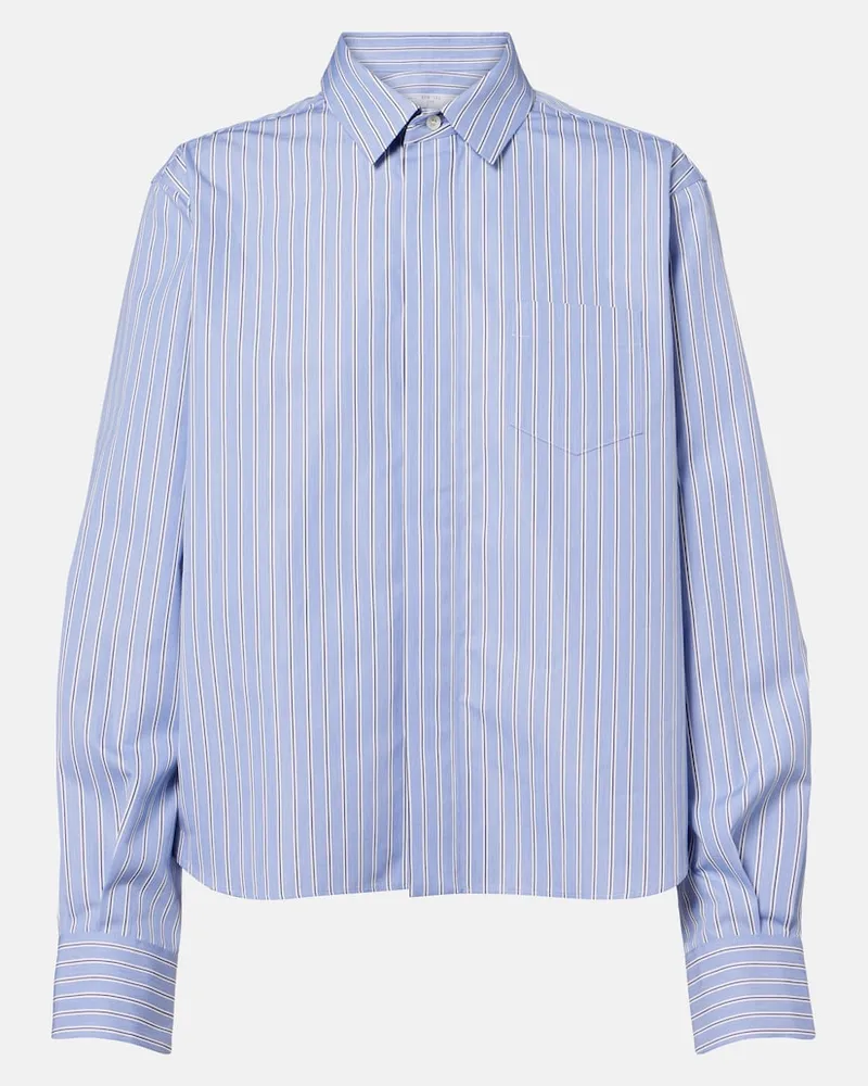 Sacai Hemd aus Popeline Blau