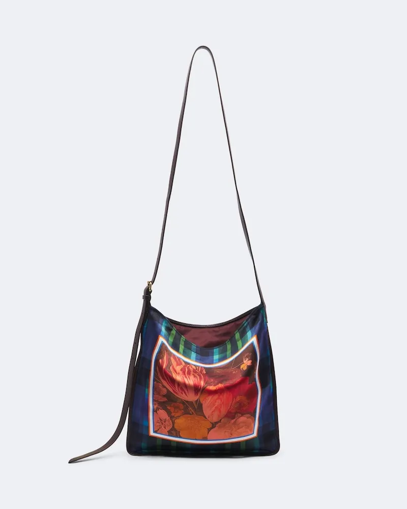 Dries van Noten Bedruckte Schultertasche Medium Multicolor