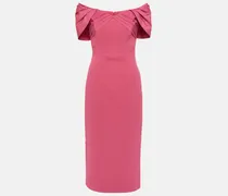 Off-Shoulder Midikleid Anais aus Crêpe