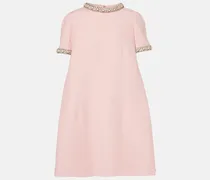 Verziertes Minikleid aus Crepe Couture