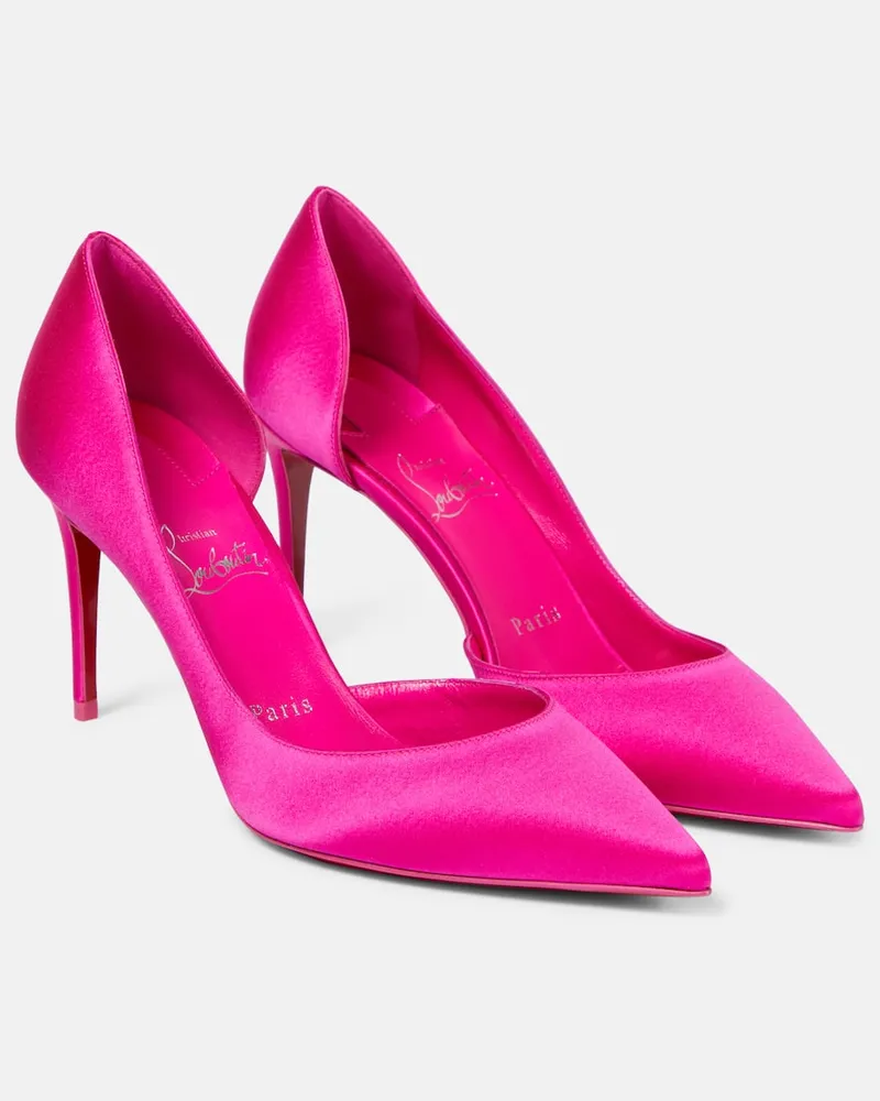 Christian Louboutin Pumps Iriza 85 aus Seidensatin Rosa