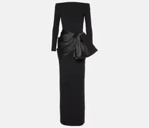 Off-Shoulder-Robe Kori aus Samt