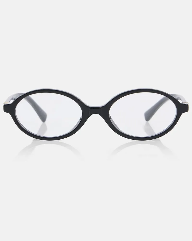 Miu Miu Ovale Brille Miu Regard Schwarz