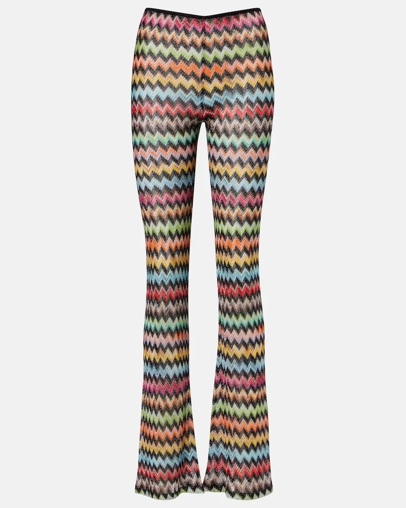 Missoni Schlaghose aus Lamé Multicolor