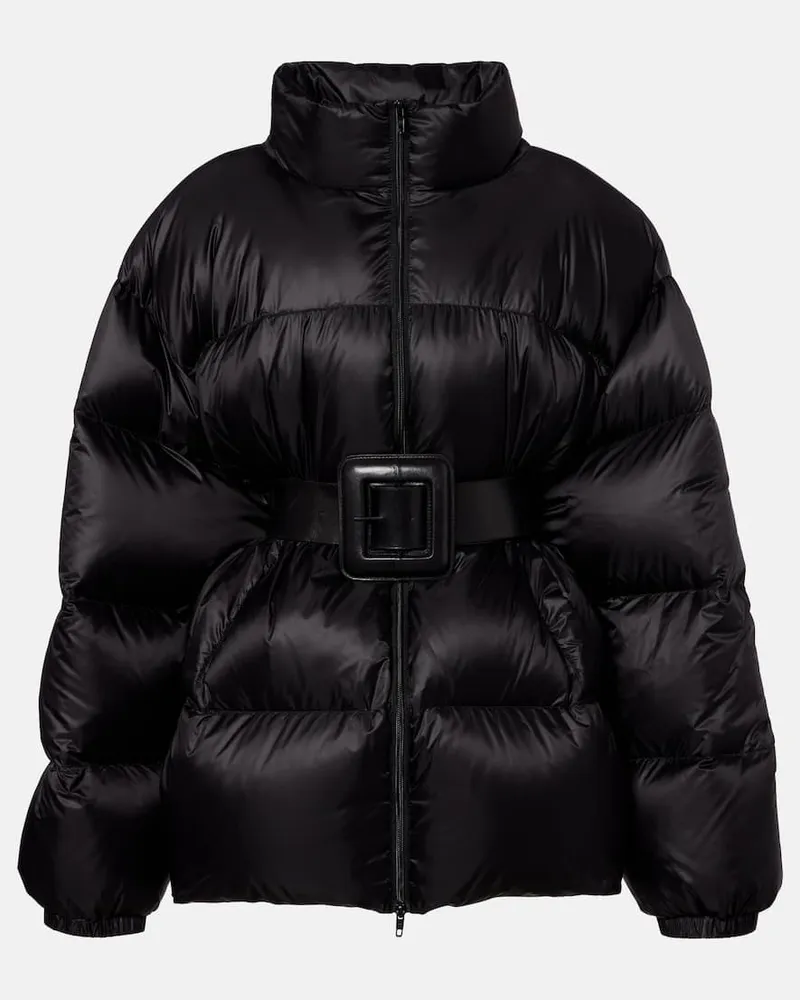 Balenciaga Daunenjacke Hourglass Schwarz