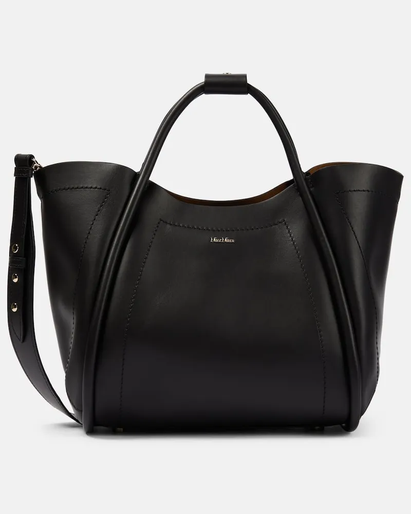 Max Mara Tote Marine aus Leder Schwarz