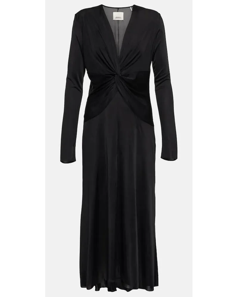 Isabel Marant Midikleid Janevea Schwarz