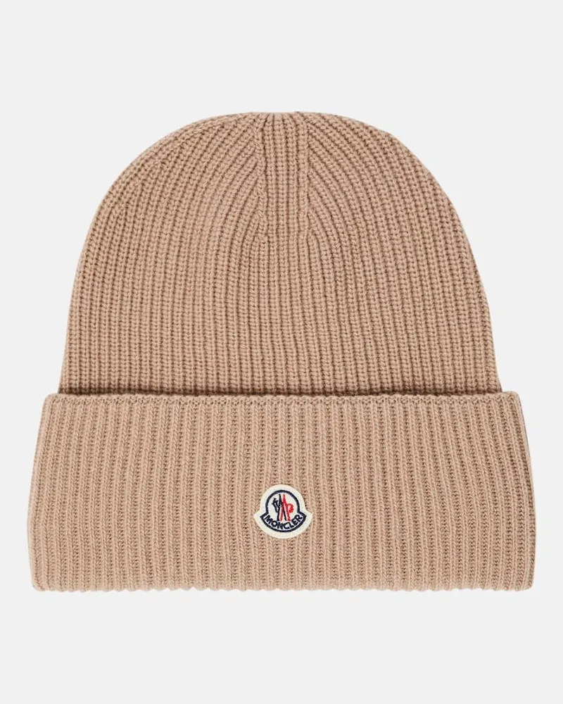 Moncler Beanie aus Wolle Pink