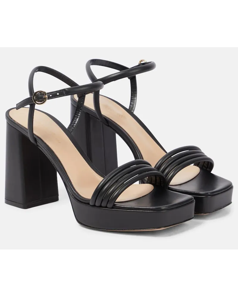 Gianvito Rossi Sandalen Lena aus Leder Schwarz