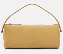 Tote Bag Round '90s aus Veloursleder