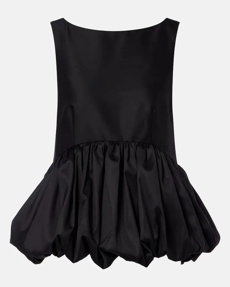 Róhe Róhe Top aus Wolle und Seide Schwarz