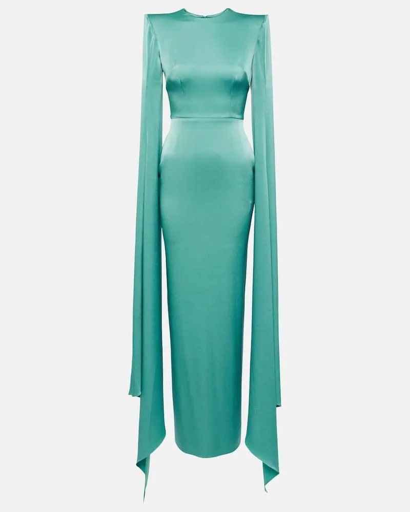 Alex Perry Robe aus Crêpe Grün
