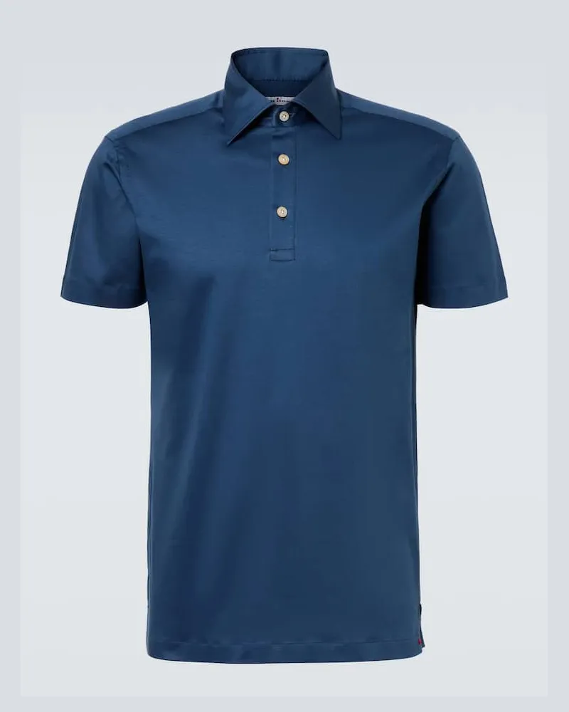 Kiton Polohemd aus Baumwolle Blau