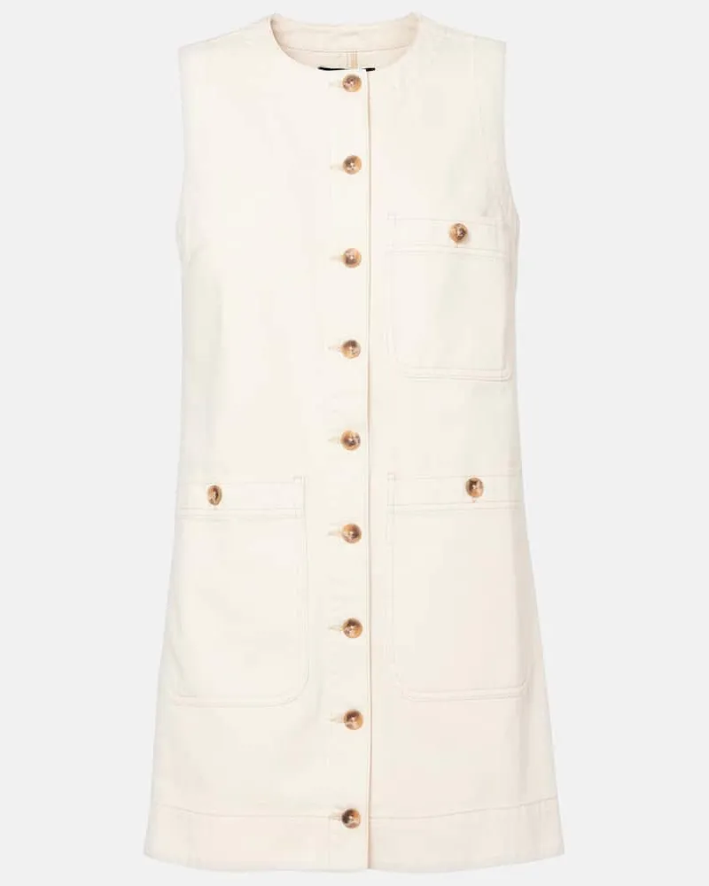 Veronica Beard Minikleid Oakley aus Denim Beige