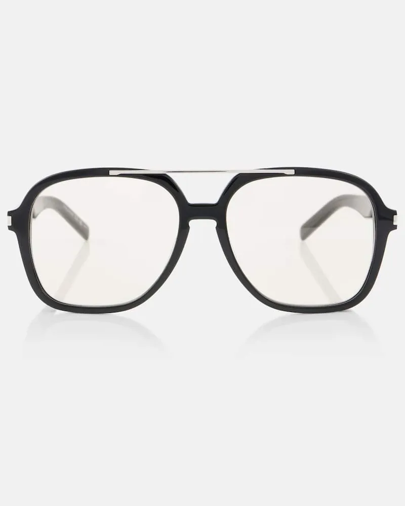 Saint Laurent Eckige Brille SL 545 Schwarz