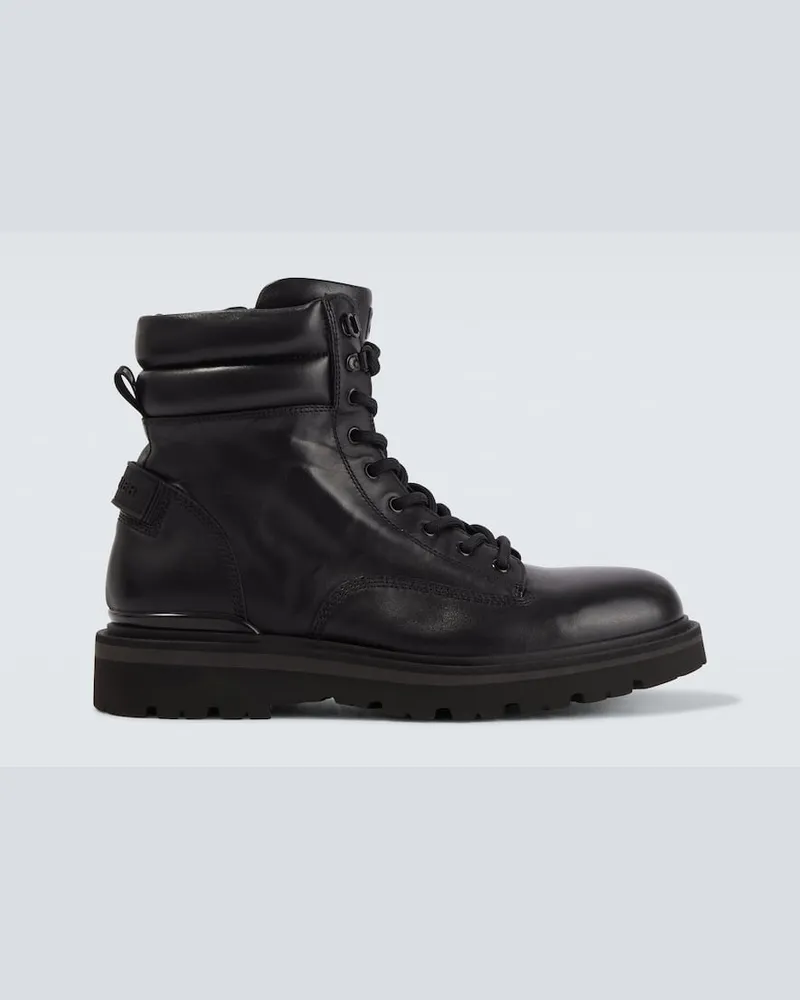 Bogner Schnürstiefel Seoul aus Leder Schwarz