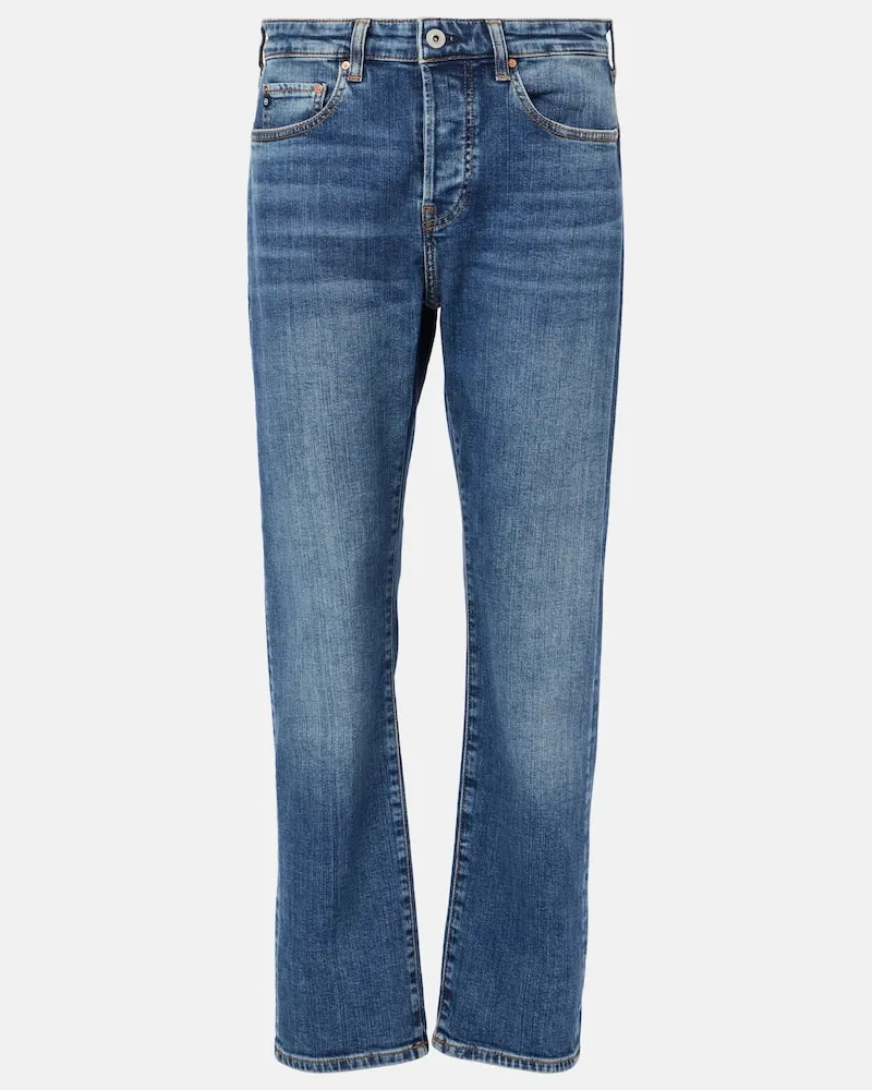 Adriano Goldschmied Low-Rise Straight Jeans American Blau