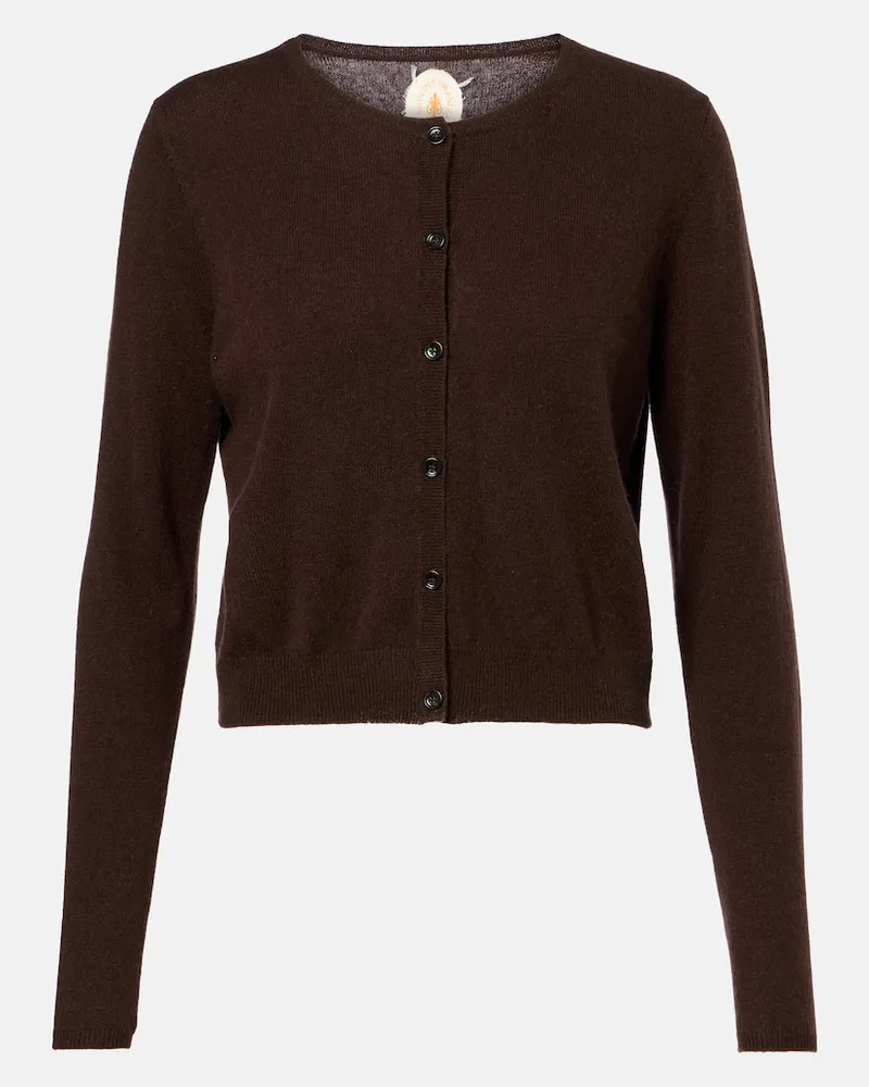 Jardin des Orangers Cardigan aus Wolle und Kaschmir Braun