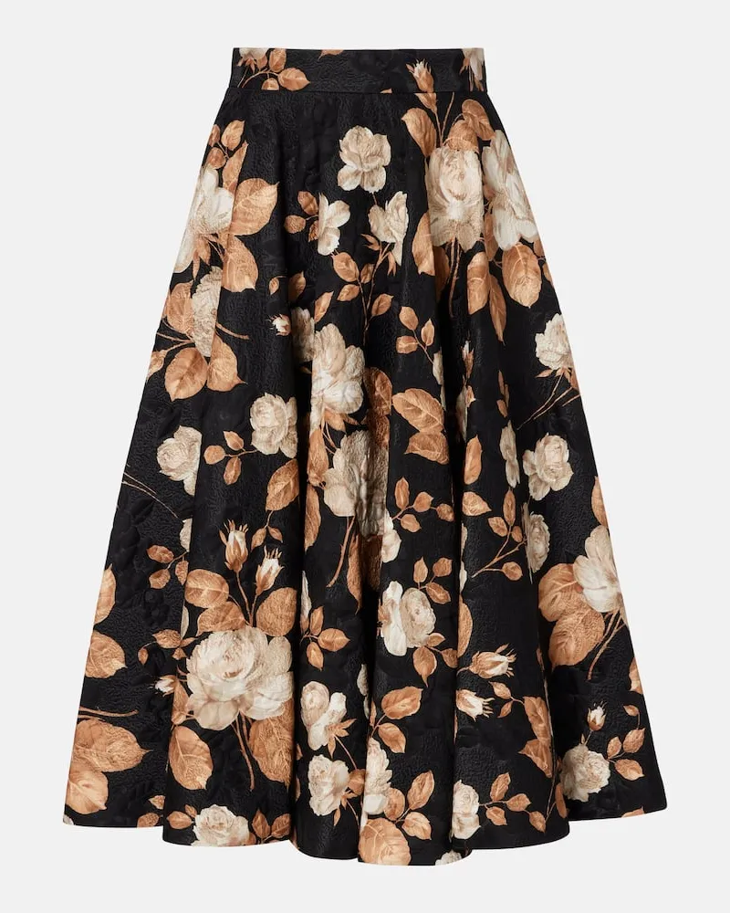 Dolce & Gabbana Midirock aus Brokat Multicolor