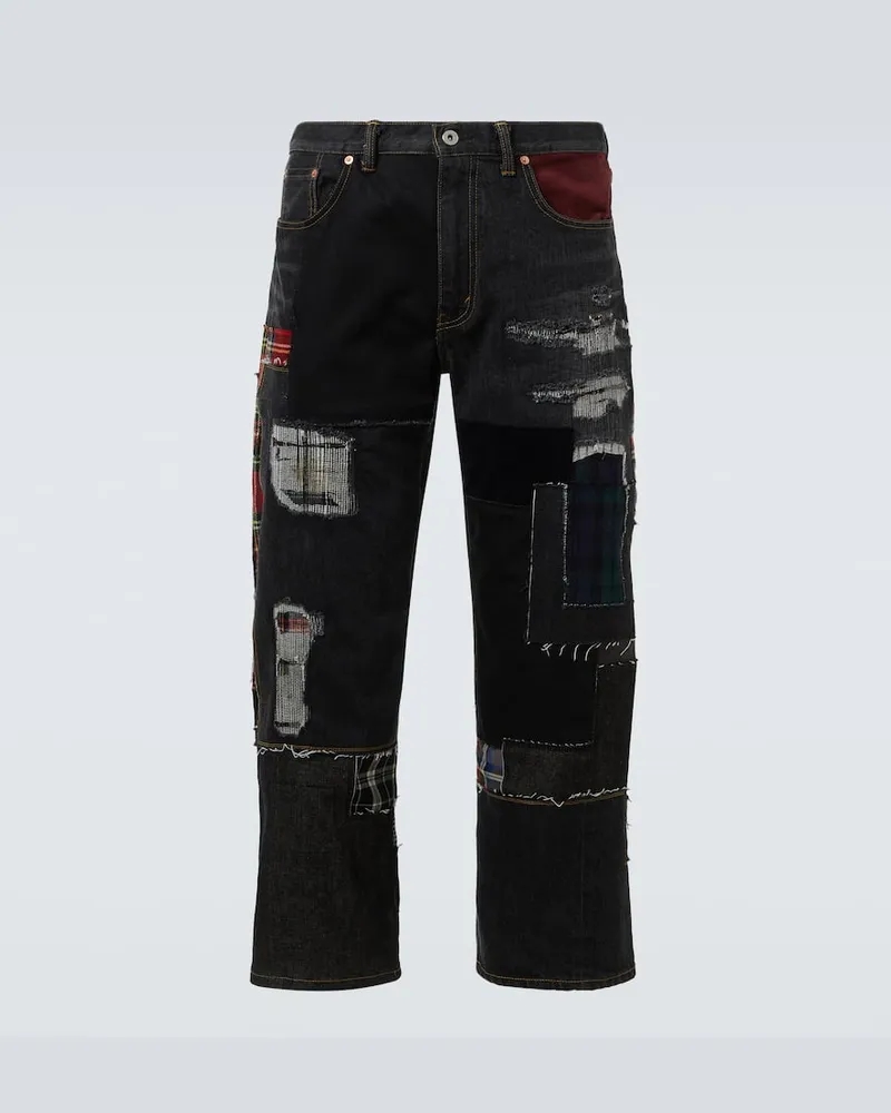 Junya Watanabe X Levi’s® Wide-Leg Cropped Jeans Multicolor