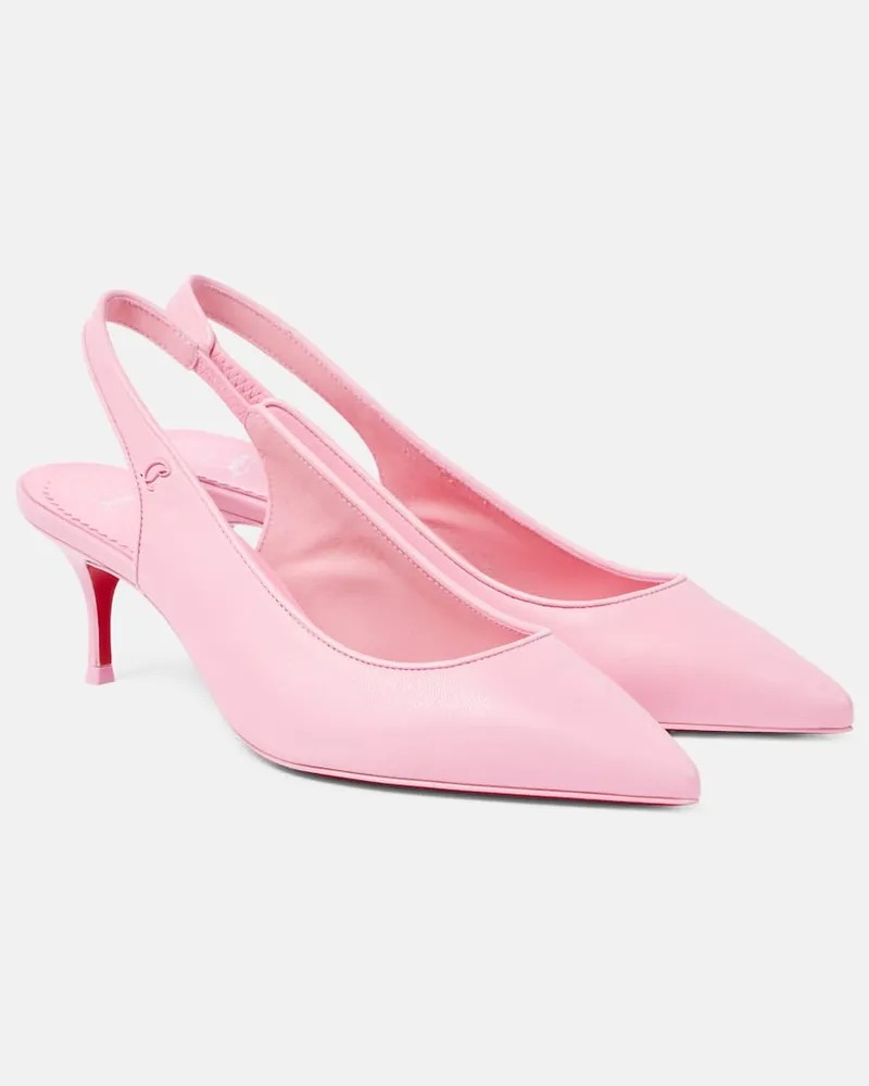 Christian Louboutin Slingback-Pumps Sporty Kate 55 aus Leder Rosa