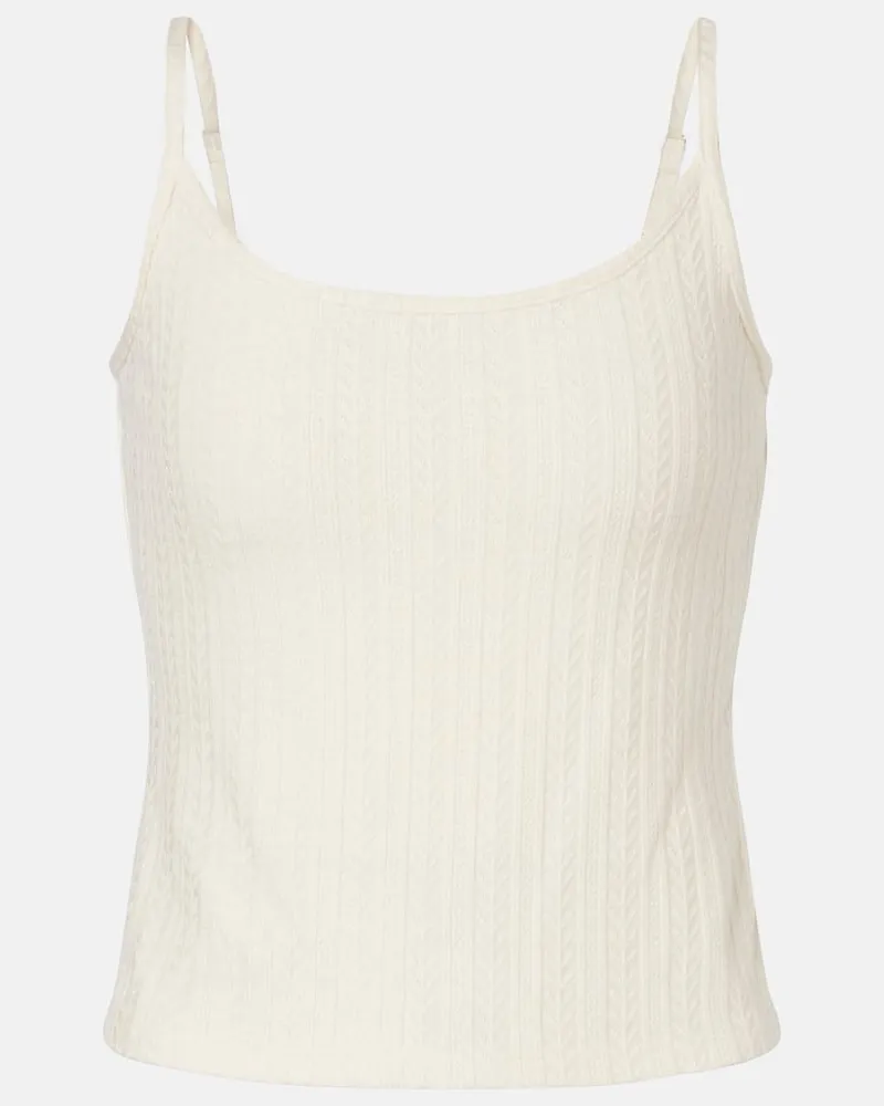 Veronica Beard Top aus Strick Weiß