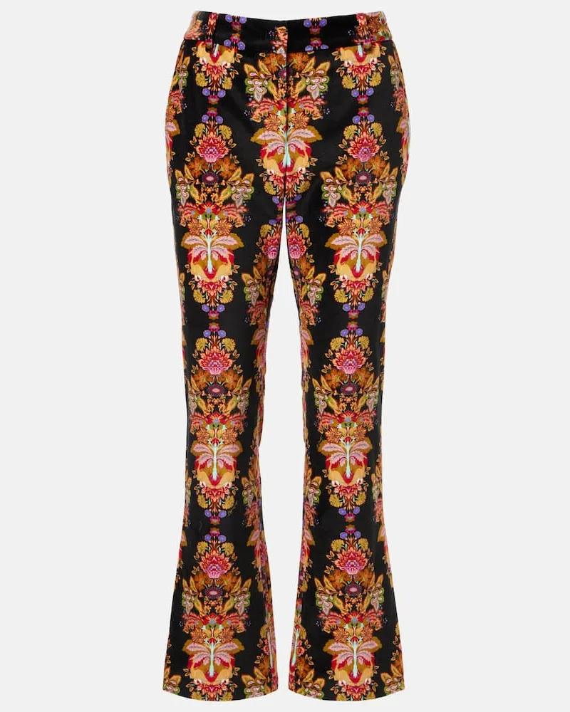 La DoubleJ Bedruckte Schlaghose 24/7 aus Baumwolle Multicolor