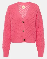 Jardin des Orangers Cardigan aus Wolle und Kaschmir Pink