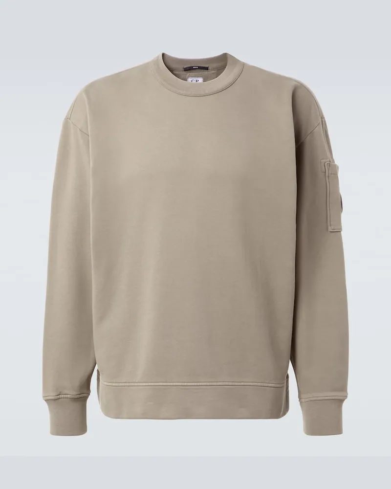 C.P. Company Sweatshirt Lens aus Baumwolle Grün