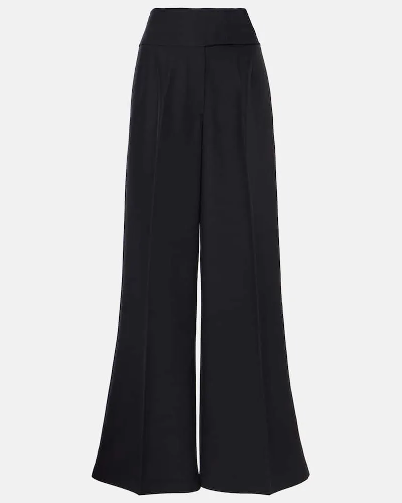 Co Weite High-Rise-Hose Schwarz