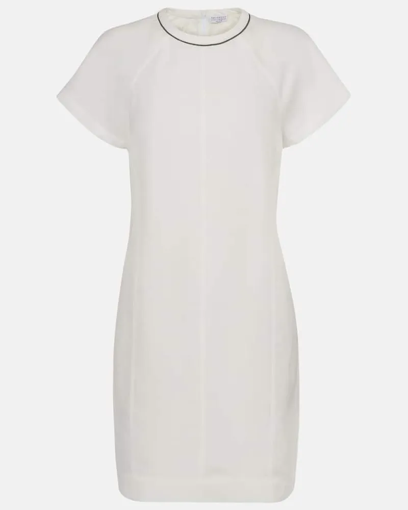 Brunello Cucinelli Minikleid Monili Weiß