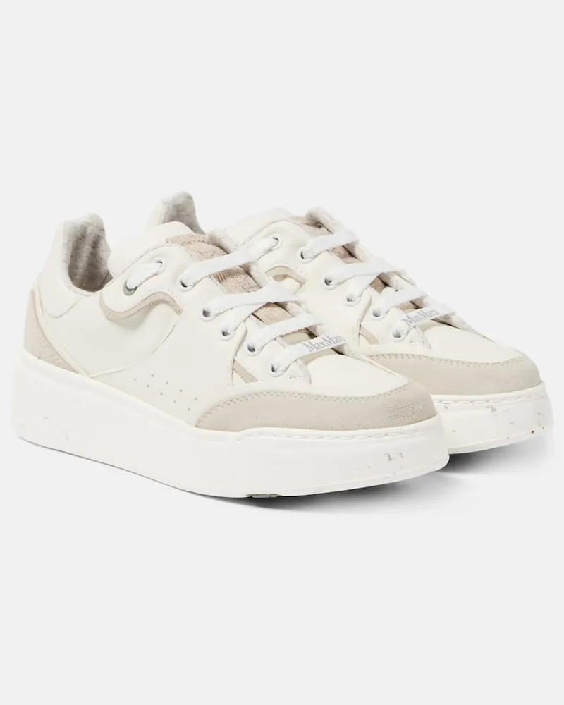 Max Mara Sneakers ActiveGreen aus Leder Weiß